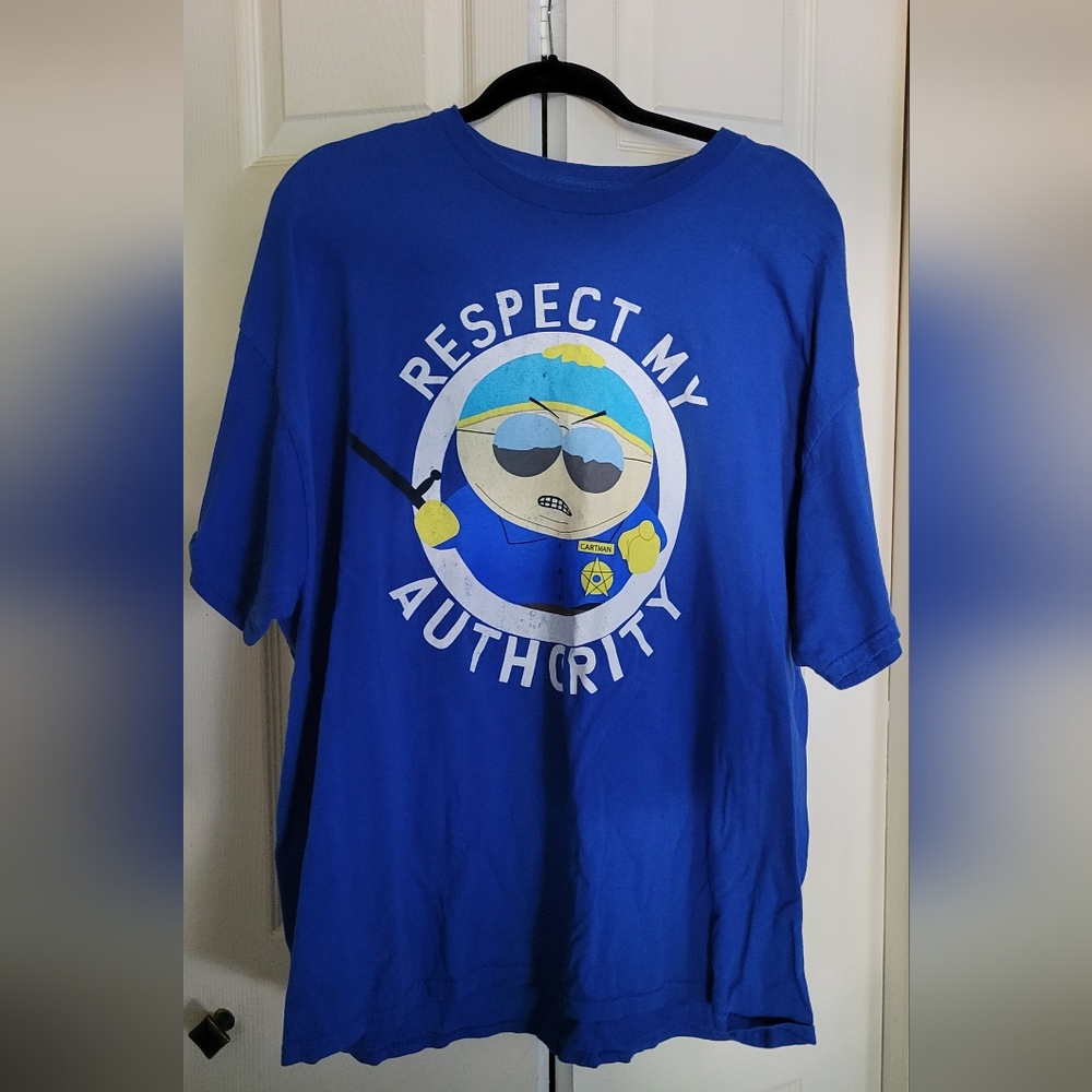 Blue South Parkman Cartman Graphic 2x Mens  T-Shirt #16